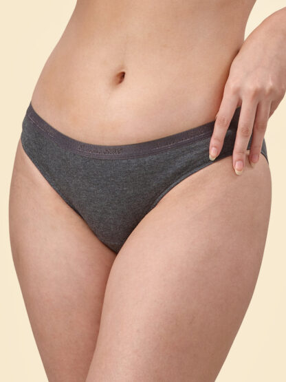 Lyra Solid Outer Elastic Bikini Assorted Color Panty